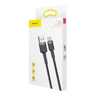 Kabel USB-C Baseus CATKLF-BG1 1m 3A czarny